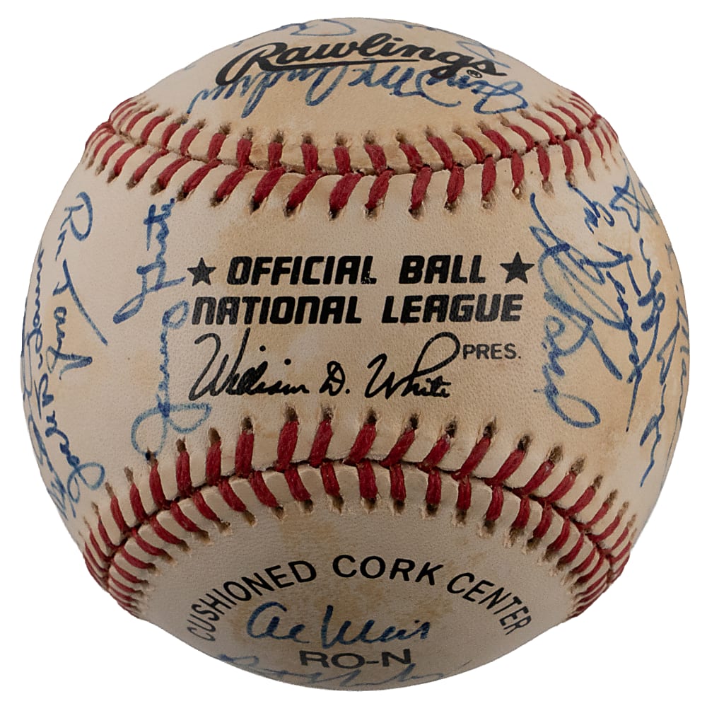 1969 World Champion New York Mets Reunion Team-Signed ONL/White Baseball with (25) Signatures Including Nolan Ryan & Tom Seaver Sweet Spot