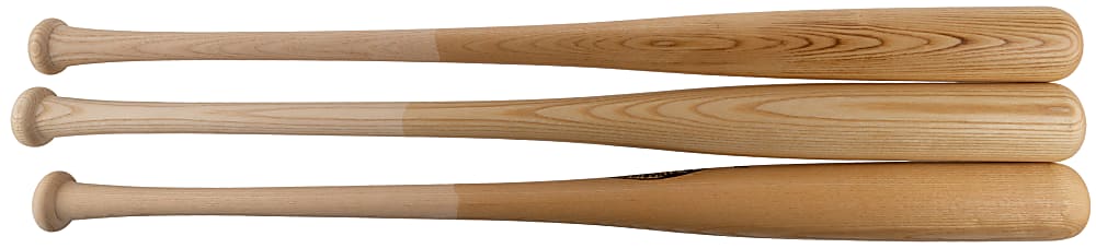 Baltimore Orioles Legends Single-Signed Bat Trio with Ripken Jr., B. Robinson & F. Robinson