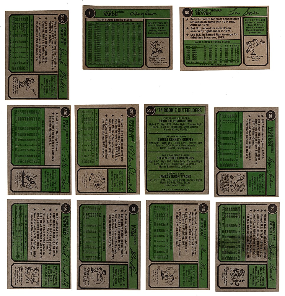 1974 Topps Complete Set (660)
