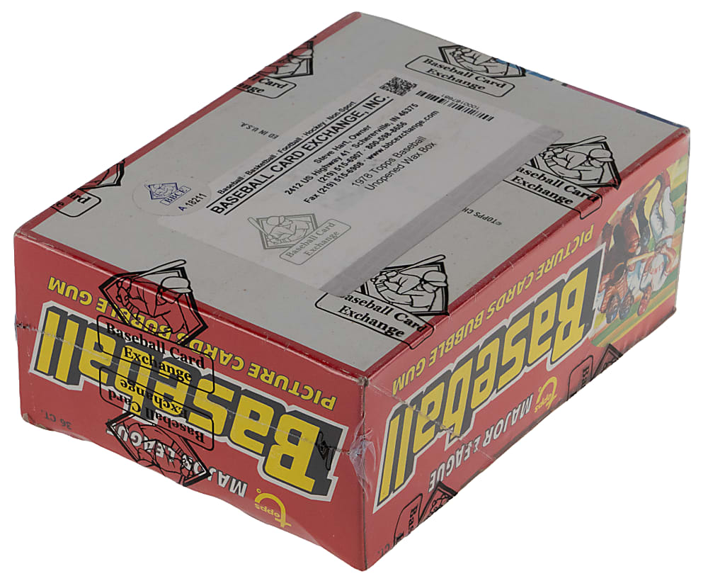 1978 Topps Unopened Wax Box (36 Packs) - BBCE