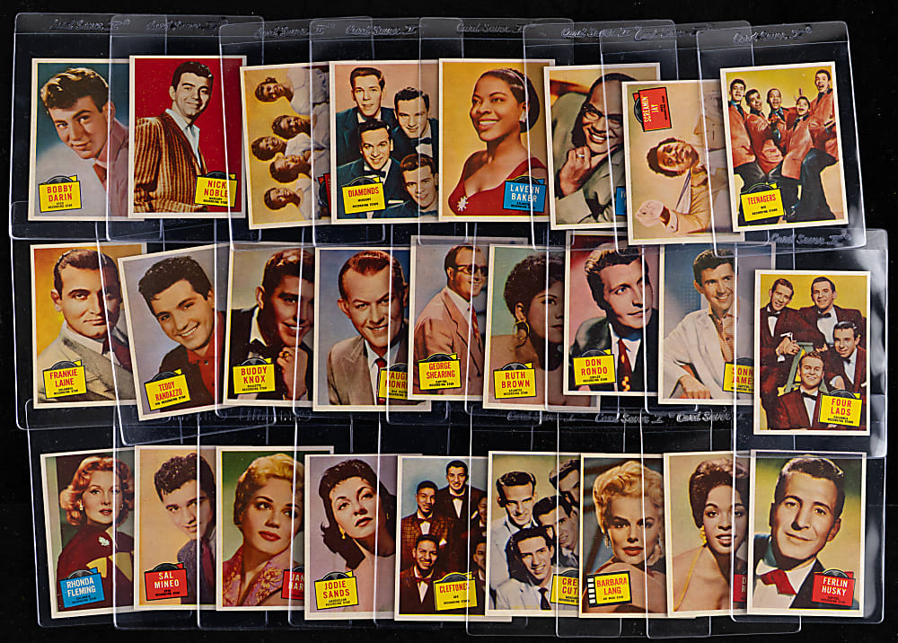 1957 Topps Hit Stars Complete High-Grade Set (88) with (6) PSA NM-MT 8 Graded Stars Including (3) James Dean & Elvis Presley