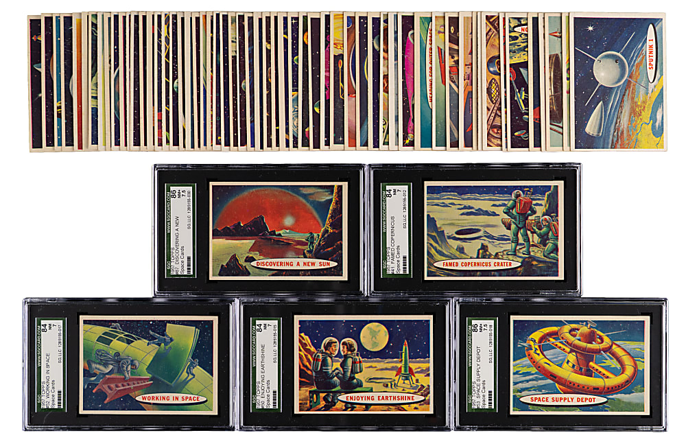 1957 Topps Space/Target: Moon Complete Set (88) with (31) PSA/SGC NM 7 Graded or Better