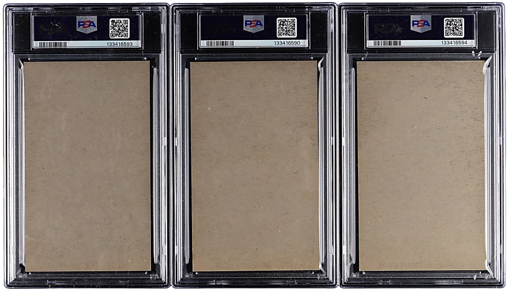 1961 Wrigley Field Hall of Fame Exhibits Complete High-Grade Set (24) Including PSA Graded Cobb, Gehrig & Ruth