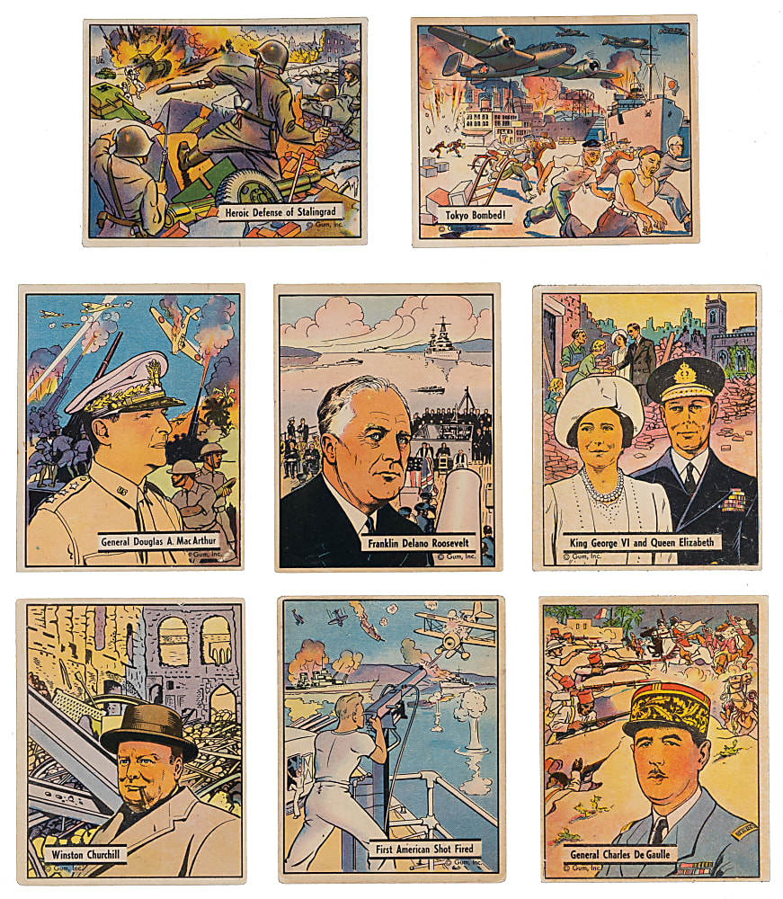 1941-1942 R164 Gum Inc. War Gum Complete Set (132)