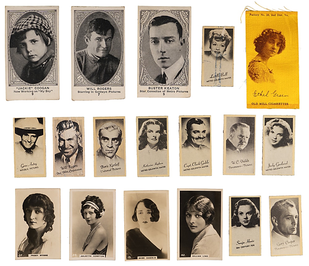 1910s-1950s Movie Star Card & Silk Collection (133)