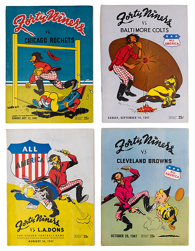 1947-1949 A.A.F.C. San Francisco 49ers Program Collection (24)