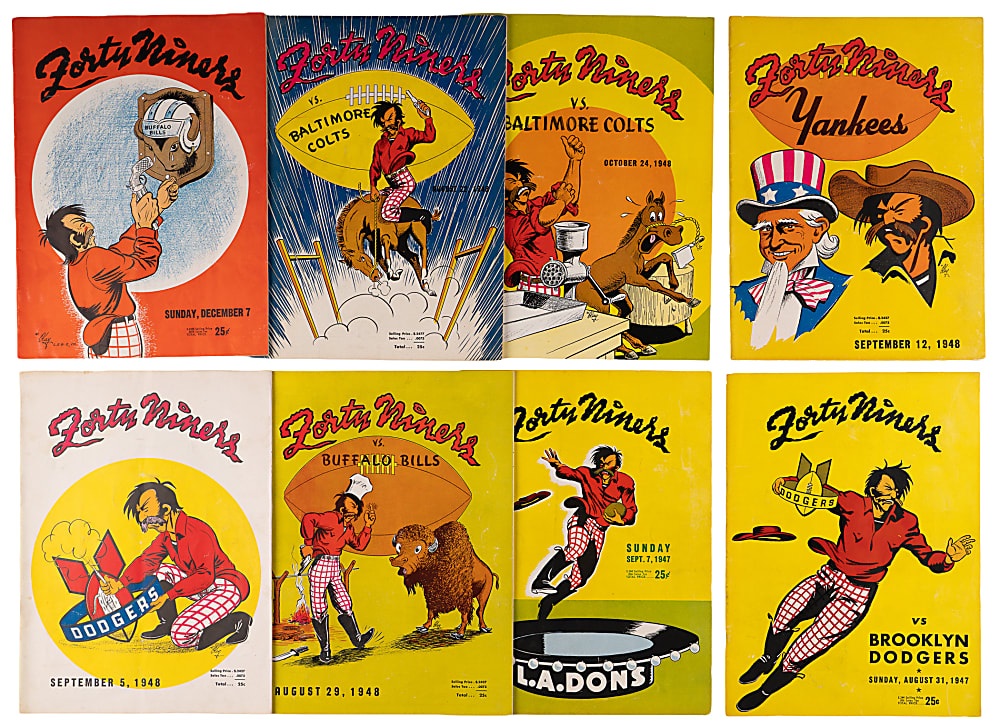 1947-1949 A.A.F.C. San Francisco 49ers Program Collection (24)