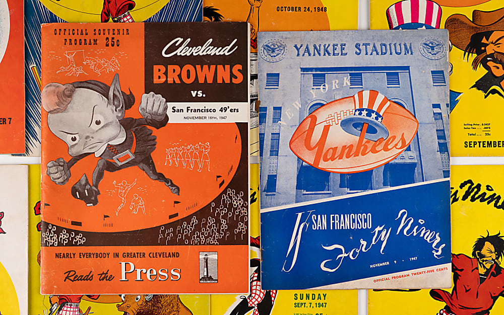 1947-1949 A.A.F.C. San Francisco 49ers Program Collection (24)