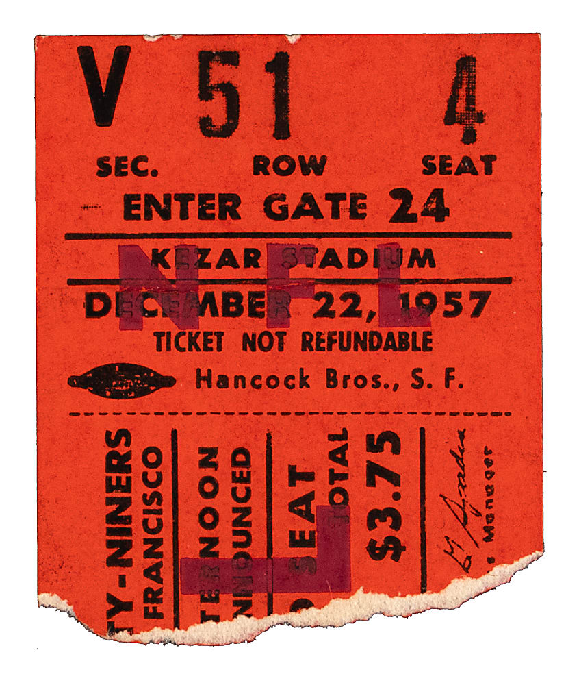 1955-1959 San Francisco 49ers Programs Collection (59) with 1st NFL Playoff Game