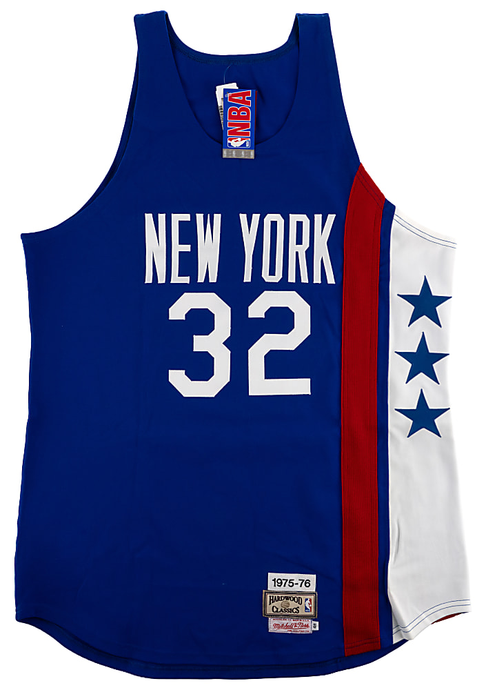 Julius "Dr. J" Erving Signed Mitchell & Ness Hardwood Classics New York Nets Jersey - Steiner COA