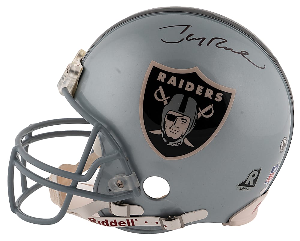 Jerry Rice Signed Oakland Raiders Full-Size Authentic Helmet With Steiner COA