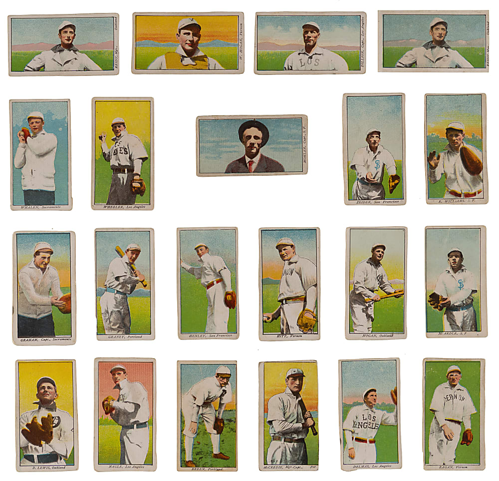 1909 T212 Obak Starter Set (20) Different Plus One Duplicate - (21 Total Cards)