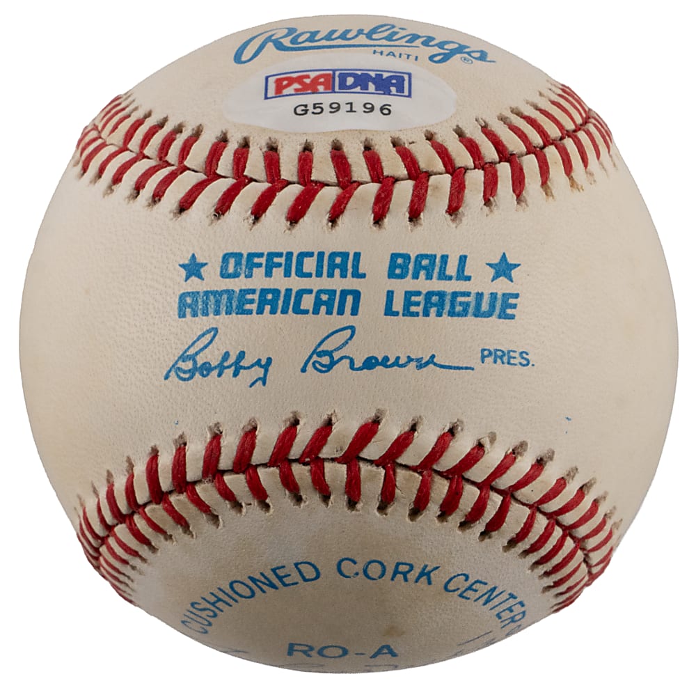 50 Home Run Season Club Multi-Signed Baseball with (5) Including Mickey Mantle & Willie Mays - PSA