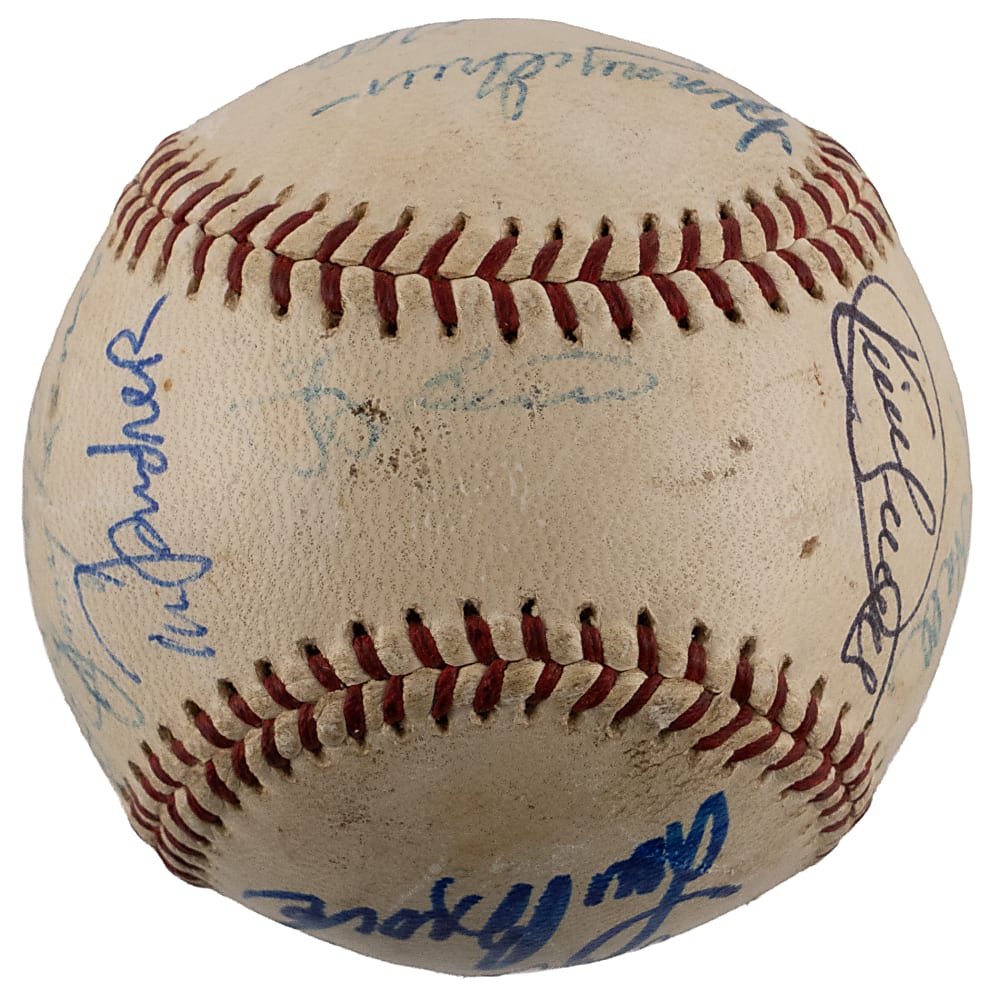 Interesting Hall of Famer/Star Multi-Signed OAL/Cronin Baseball with (17) Signatures Including Maris & Puckett - JSA LOA