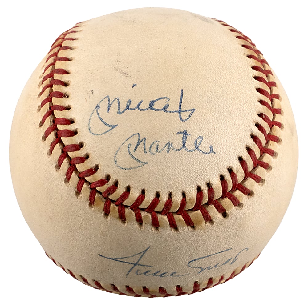 "Willie, Mickey & The Duke" Triple-Signed ONL/White Baseball - PSA/DNA LOA