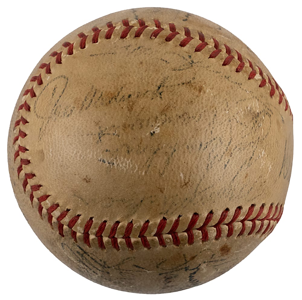 1947 St. Louis Cardinals Team-Signed Baseball (18) Including Stan Musial & Joe Medwick - PSA LOA