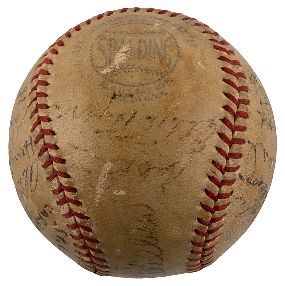1947 St. Louis Cardinals Team-Signed Baseball (18) Including Stan Musial & Joe Medwick - PSA LOA