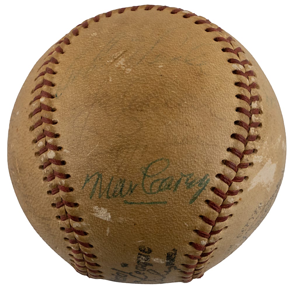 Hall of Famer & Stars Signed ONL/Giles Baseball with (12) Including Dean, Stengel & L. Waner - JSA LOA