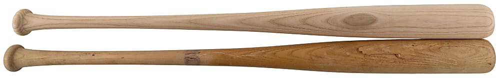 Hall of Famer Signed Bat Pair with Yount 3000 Hit LE & Hank Aaron, Luke Appling & Tim Raines - Each with JSA LOA
