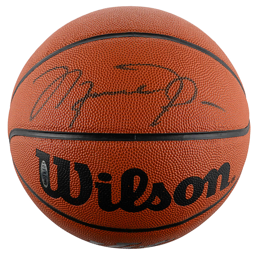 Michael Jordan Single-Signed Wilson Jet Basketball with Original Upper Deck Memorabilia Box and Bag - UDA COA