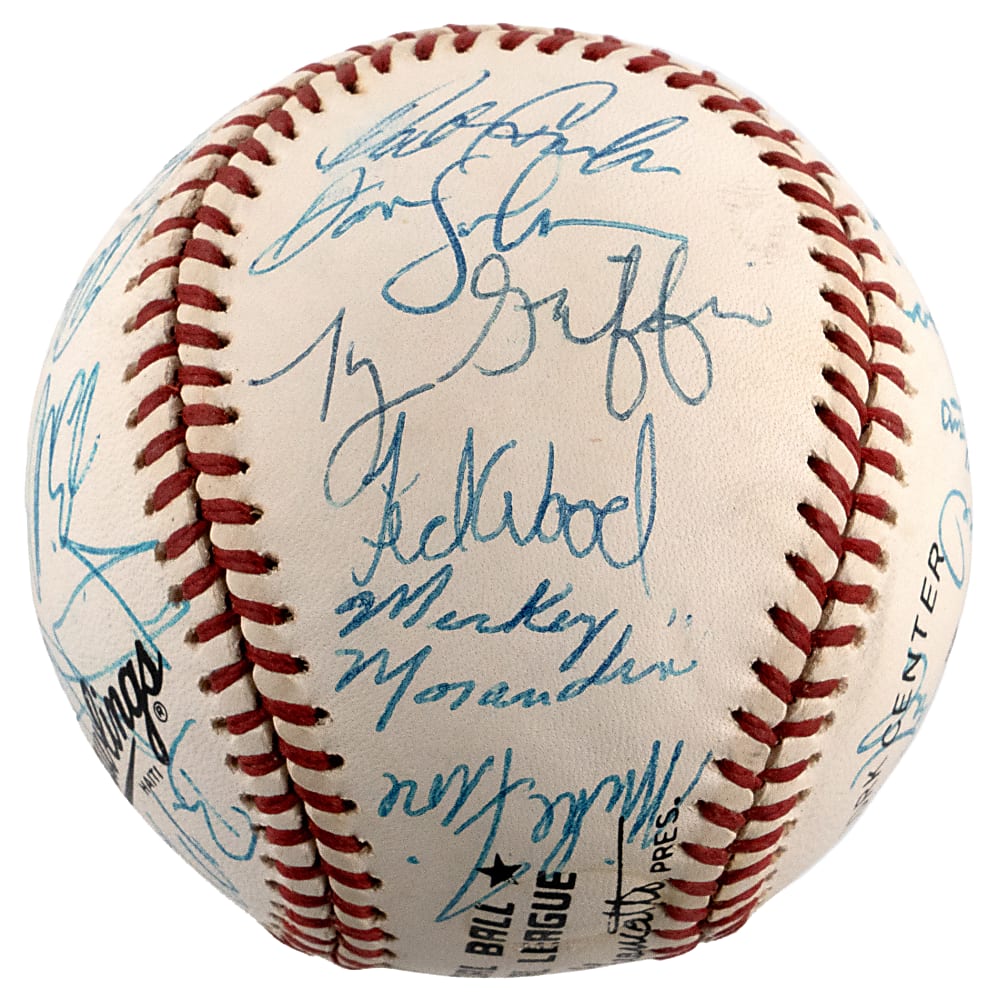 1988 Team USA Olympic Gold Medalist Team-Signed ONL/Giamatti Baseball with (26) Signatures Including Ventura, Abbott & T. Martinez Plus Full JSA LOA