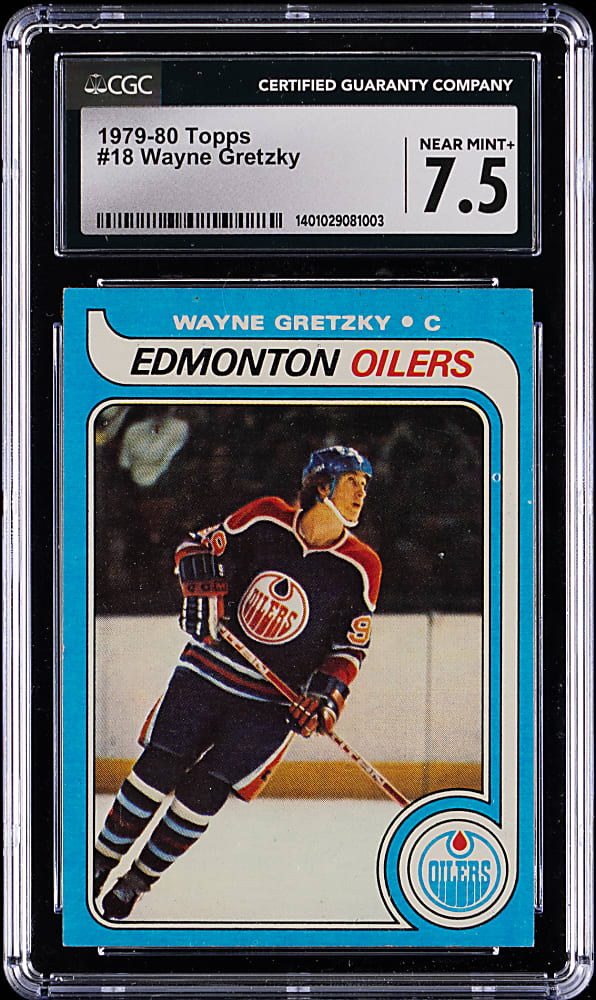 1979-1980 Topps Hockey #18 Wayne Gretzky Rookie CGC NM+ 7.5