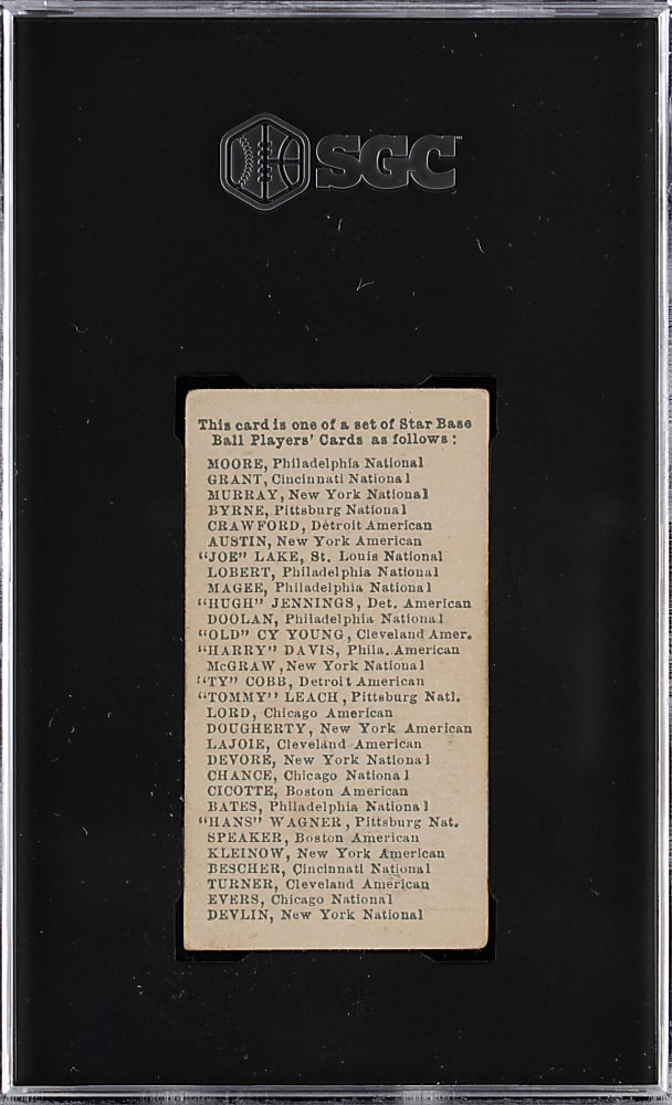 1911 E94 George Close Candy Co. John McGraw SGC VG 3