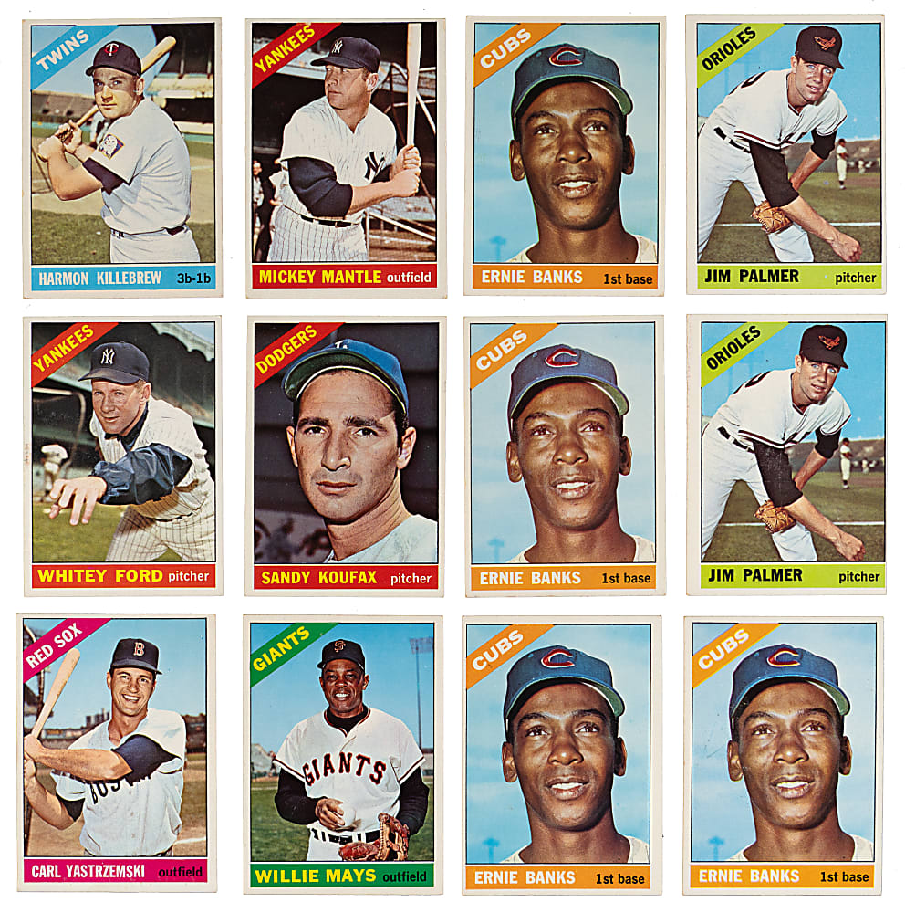 1966 Topps Collection (408) with (2) Palmer Rookies, Koufax, Mantle & Mays