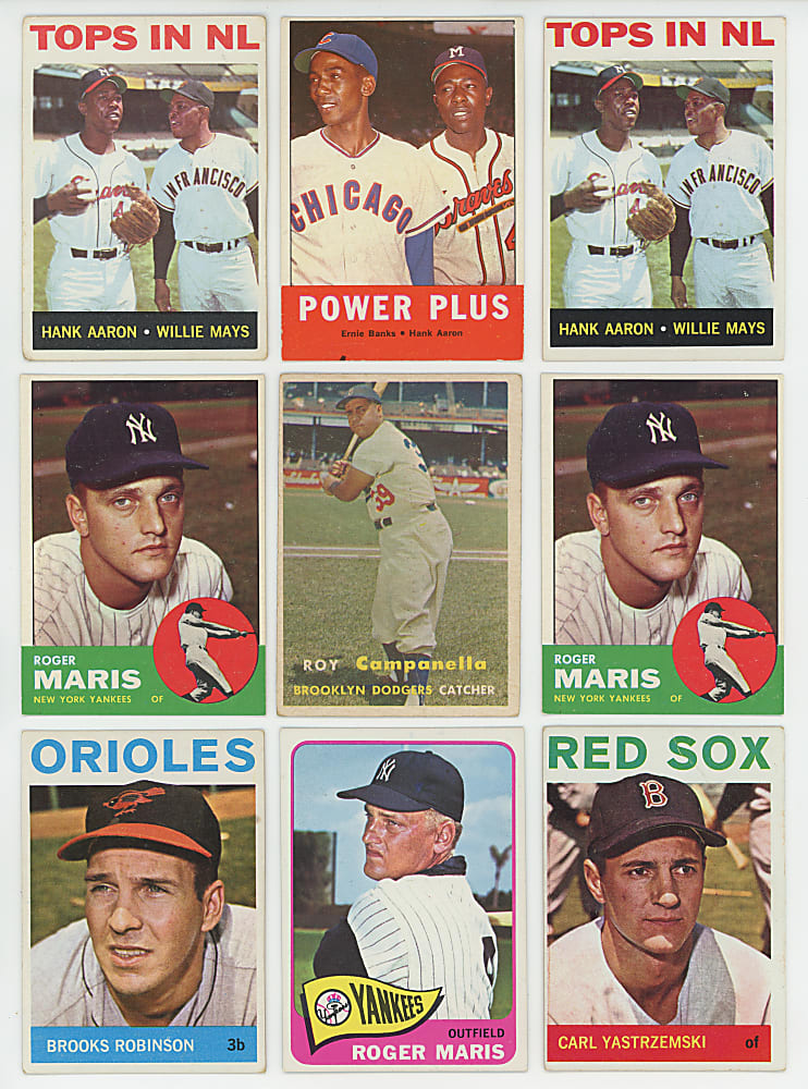 1952-1967 Shoebox Collection (648) with (70+) Hall of Famers Including Aaron, Mantle & Mays