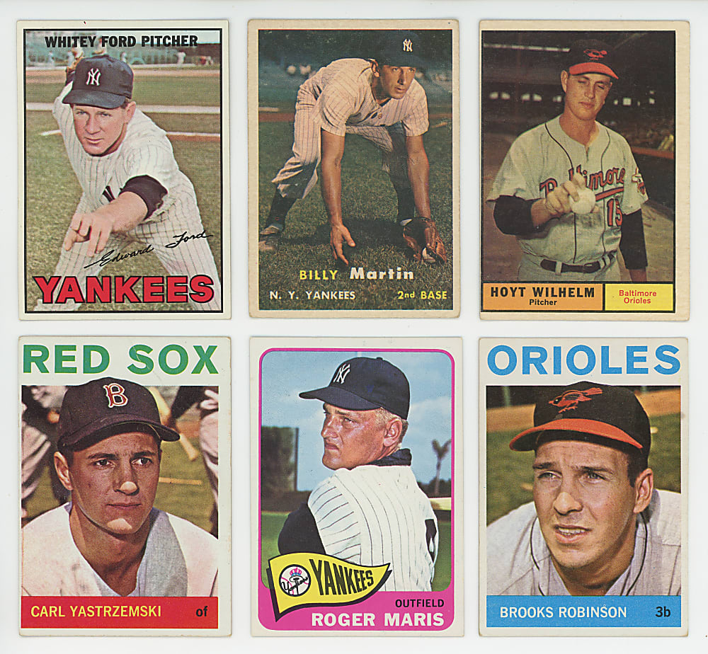 1952-1967 Shoebox Collection (648) with (70+) Hall of Famers Including Aaron, Mantle & Mays