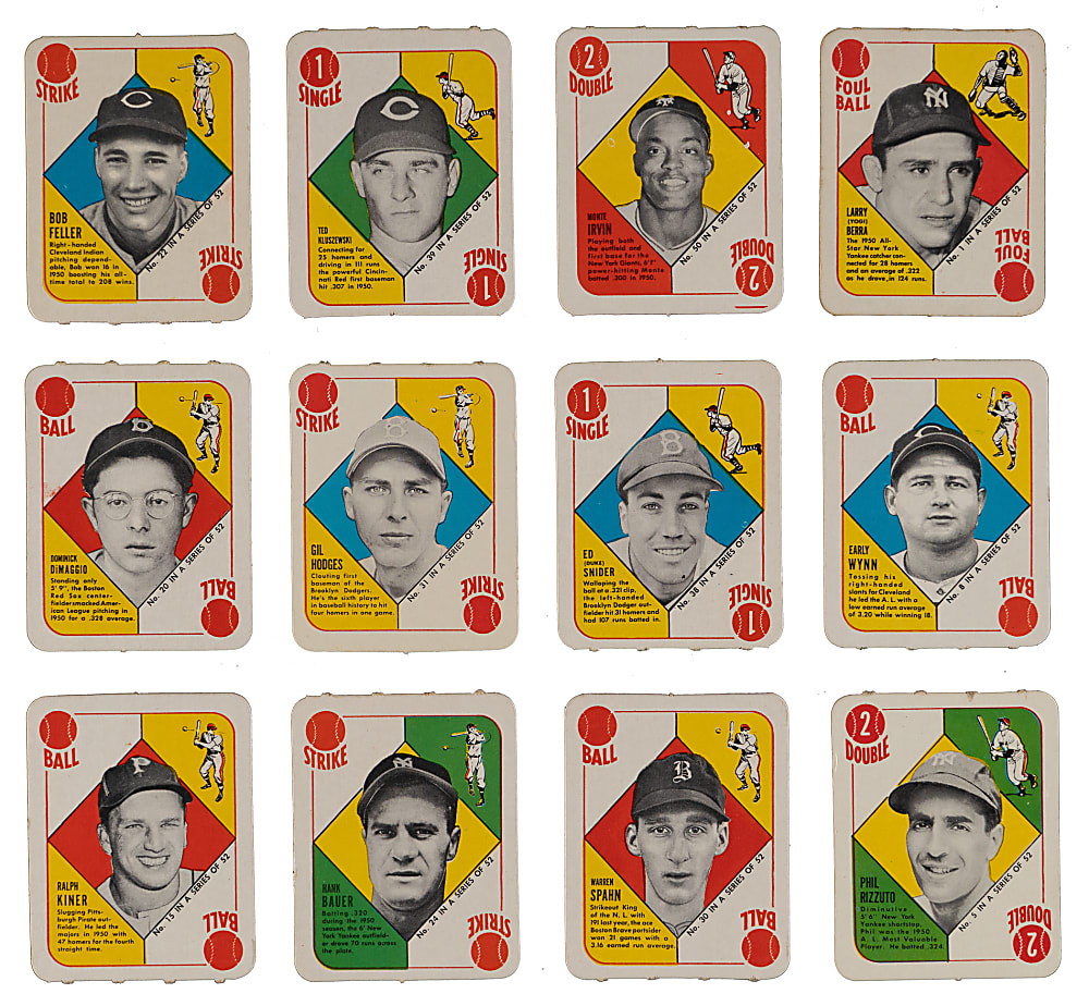 1951 Topps Red Backs Complete Set (52)