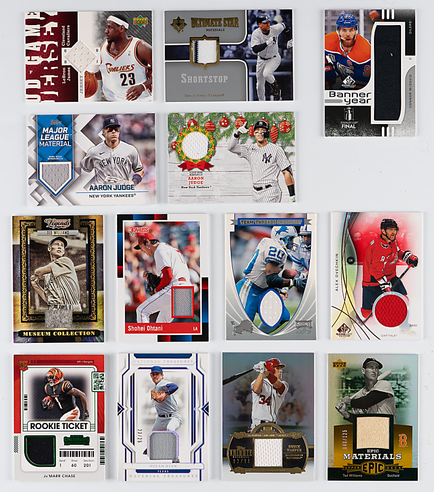 Modern Multi-Sport Jersey/Relic Collection (400+) with Hall of Famers & Major Stars