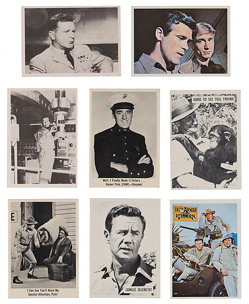 1964-1967 TV Series Non-Sport Complete Set Collection (4) with Daktari, Gomer Pyle, Rat Patrol & Voyage - Sharp!