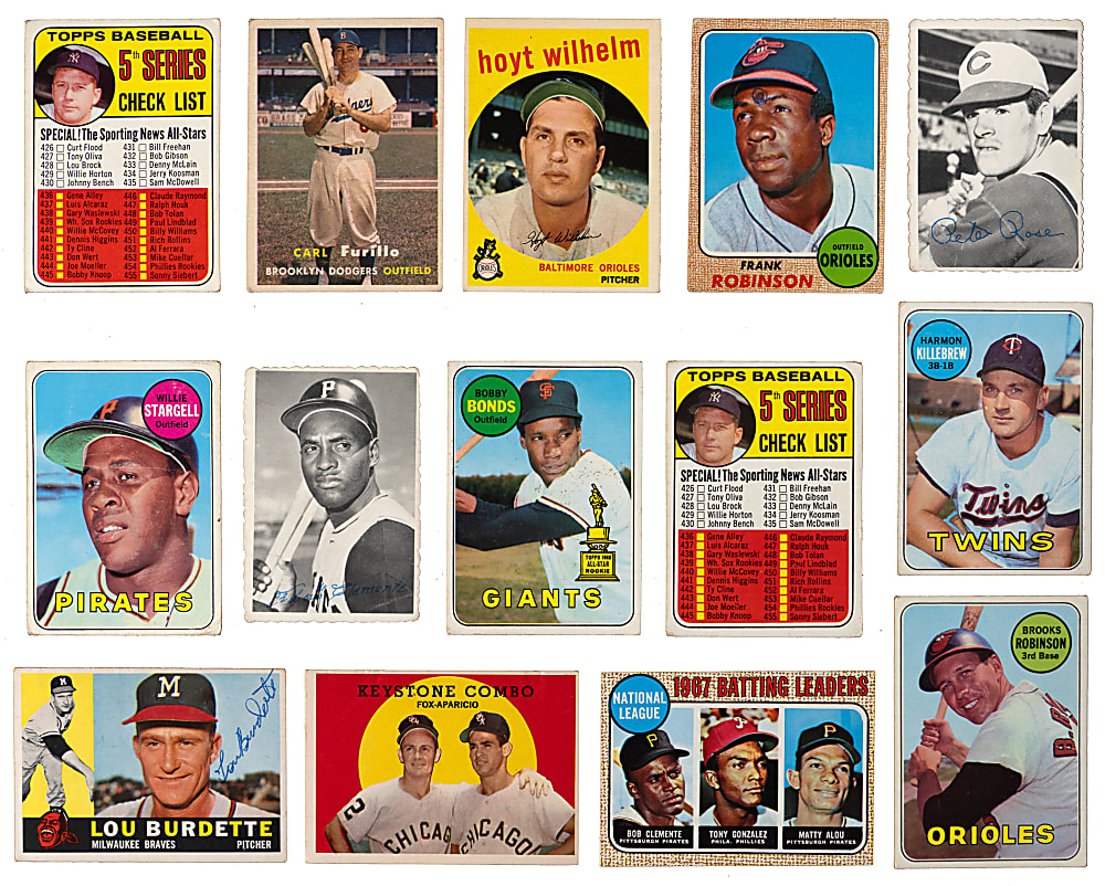 1957-1969 Topps Shoebox Collection (450+) with (36) Hall of Famers Plus Tougher Series