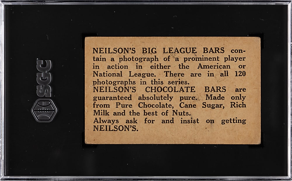 1922 V61-2 Neilson's Chocolate Max Carey SGC FAIR 1.5