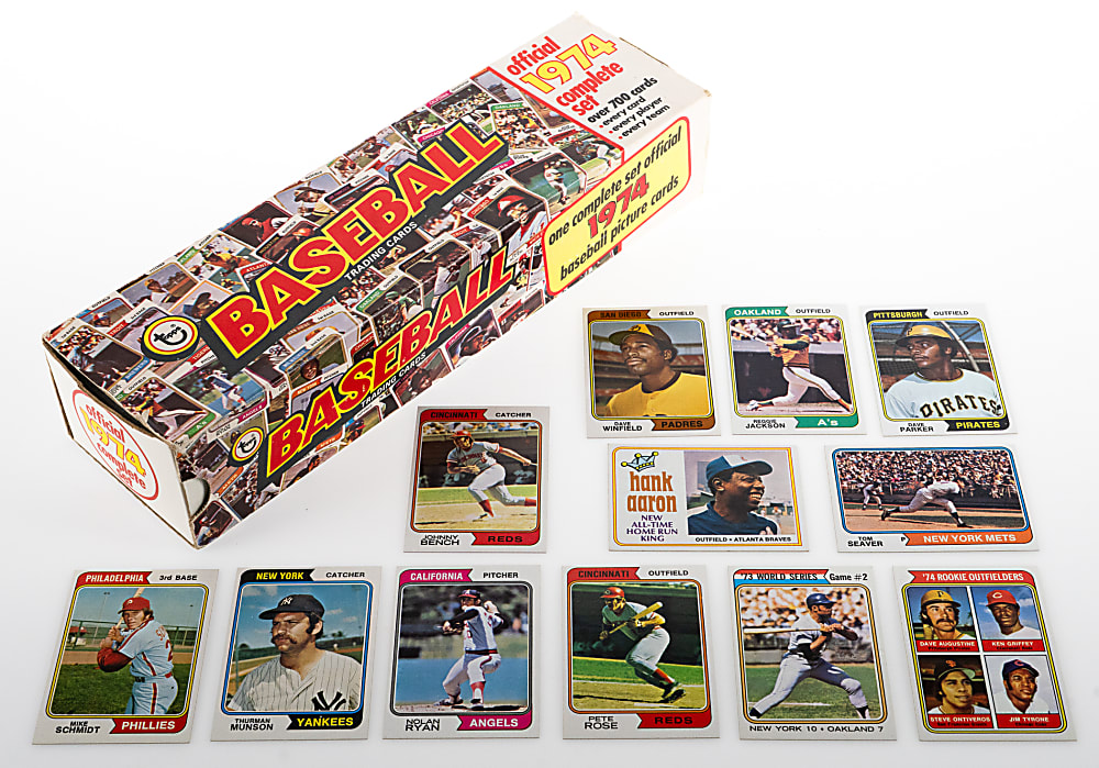 1974 Topps Complete Set (660) & (3) Traded Sets in Original Factory Box--Sharp!