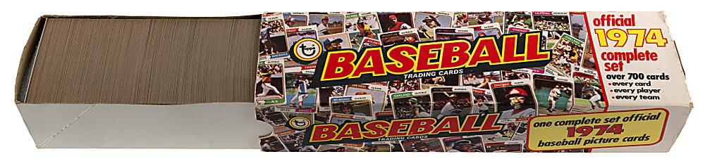 1974 Topps Complete Set (660) & (3) Traded Sets in Original Factory Box--Sharp!