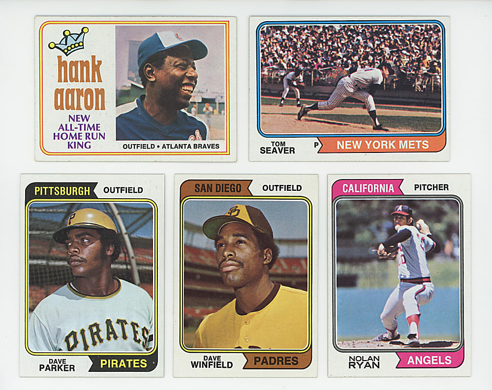1974 Topps Complete Set (660) & (3) Traded Sets in Original Factory Box--Sharp!