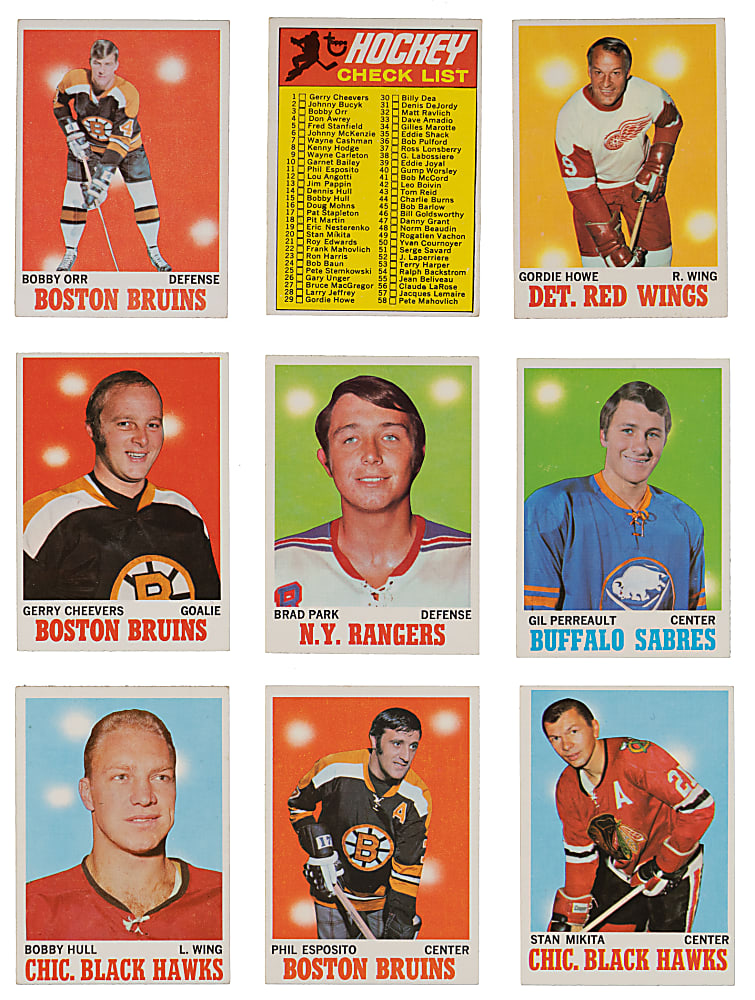 1970-1971 Topps Hockey Complete Set (132)