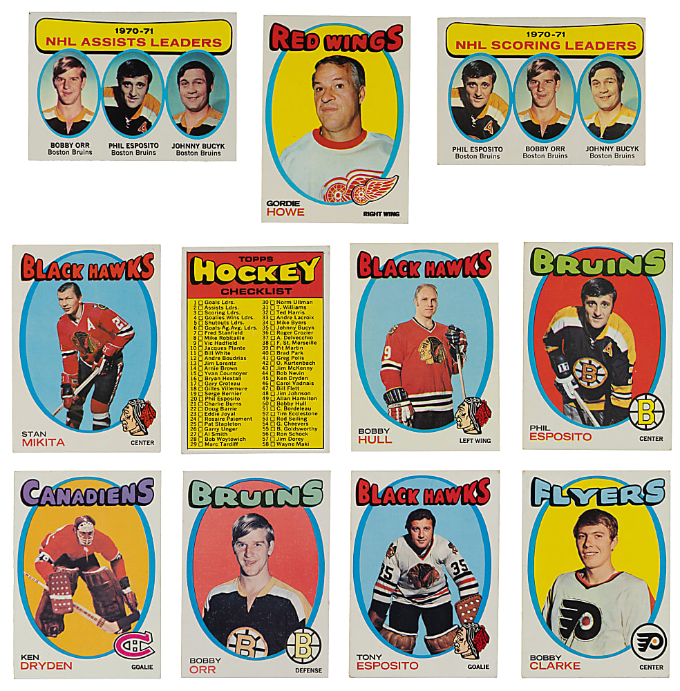 1971-1972 Topps Hockey Complete Set (132)