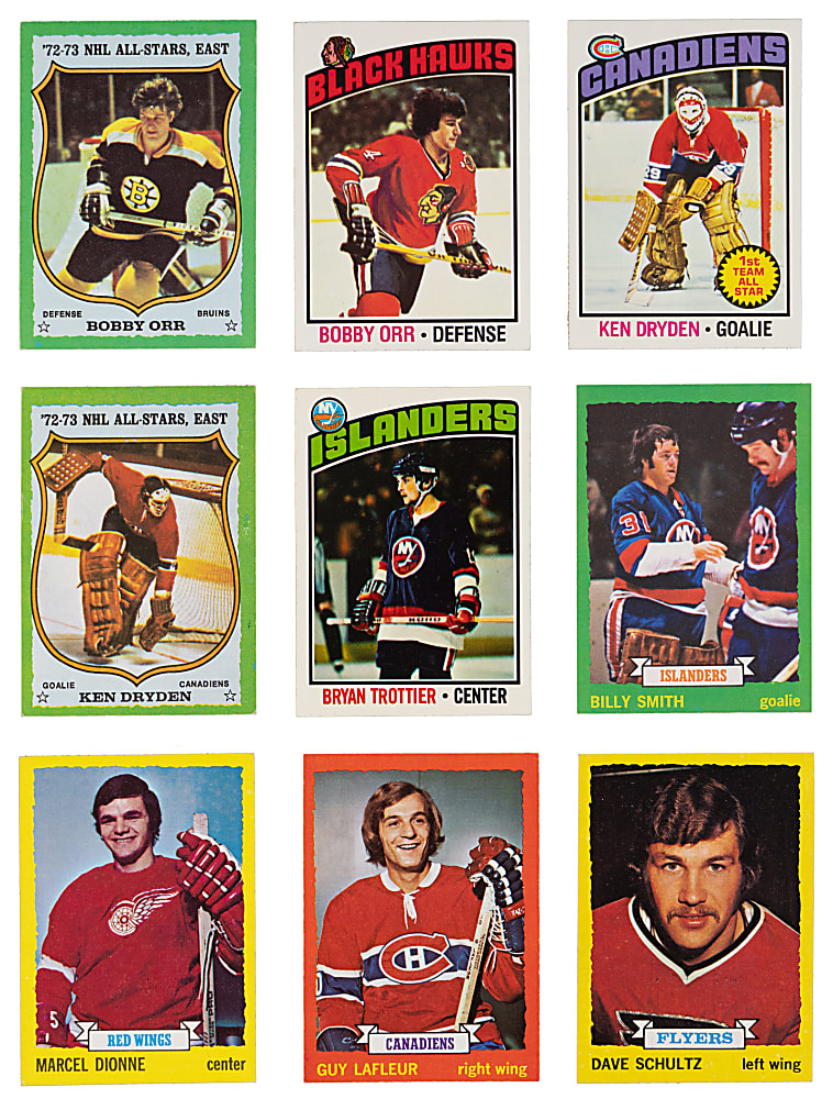 1973-1974 & 1976-1977 Topps Hockey Complete Set Pair - Clean!