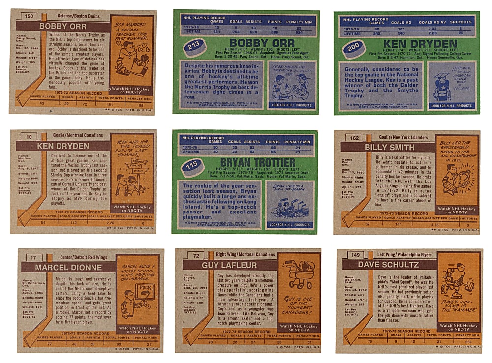 1973-1974 & 1976-1977 Topps Hockey Complete Set Pair - Clean!