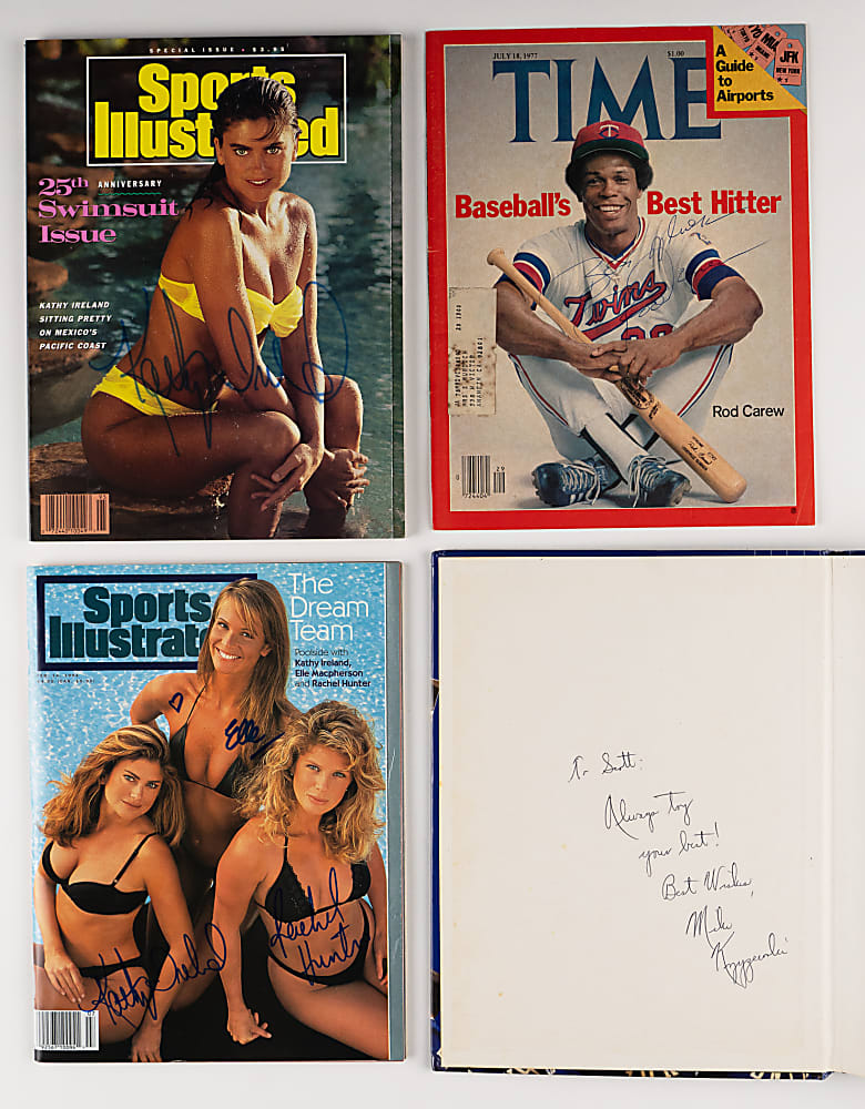 Multi-Sport Signed Collection (37) with (2) Al Gore Signed Balls, Yogi Berra & Nolan Ryan