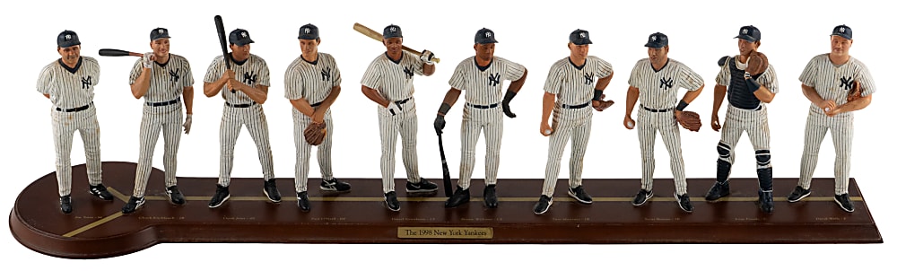 1998 & 1999 Danbury Mint Greatest Teams Lineup Statue Sets (2) with 1927 & 1998 New York Yankees in Original Shipping Boxes