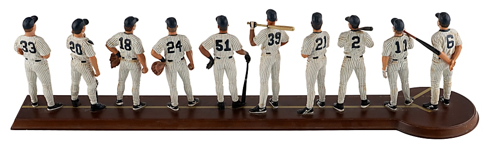1998 & 1999 Danbury Mint Greatest Teams Lineup Statue Sets (2) with 1927 & 1998 New York Yankees in Original Shipping Boxes