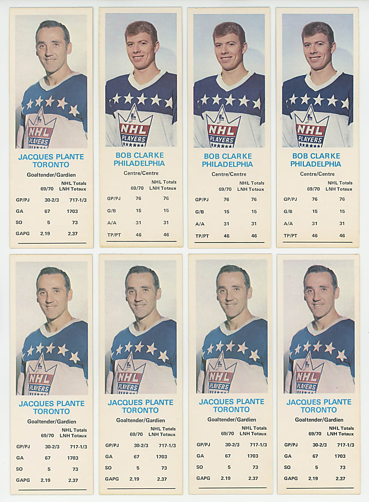 1970-1971 Dad's Cookies Hockey Hoard (950+) with Complete Set (144) Plus (8) Hull, (7) Howe & (6) Orr - Clean!