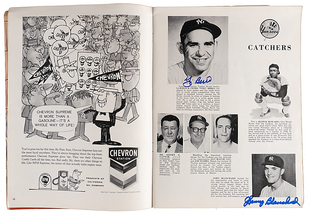 1960 World Series Program Signed by (26) Including Berra, Ford & Mazeroski