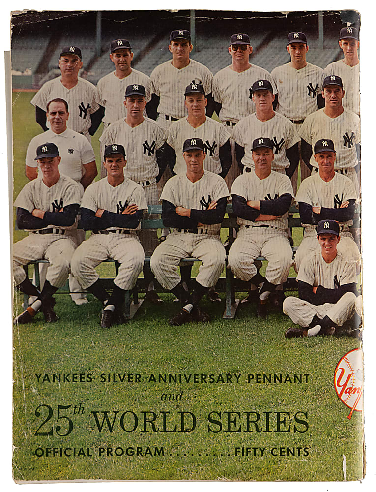 1960 World Series Program Signed by (26) Including Berra, Ford & Mazeroski