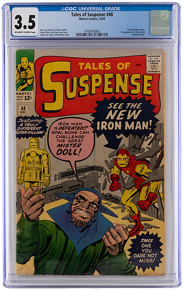 1963 Marvel Comics Tales of Suspence #48 New Iron Man Armor - CGC 3.5
