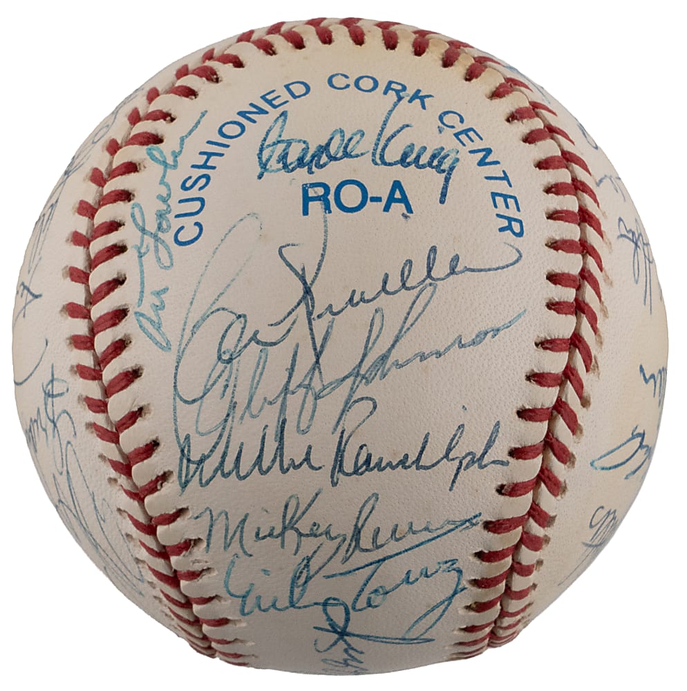1978 World Champions New York Yankees Reunion Signed Baseball with (26) Including Catfish Hunter & Reggie Jackson - Full JSA LOA